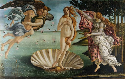 How did Christian and classical themes influence Renaissance artists?