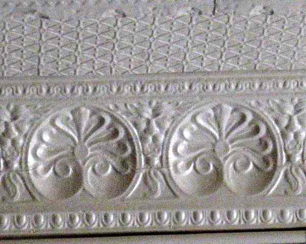 I was so glad the stores in town hadn't ripped out the vintage tin ceilings. So beautiful.
