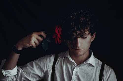 Young IED Patient Putting Rose in his Head in Suicidal Activities