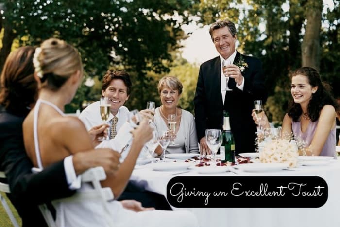 Giving toasts are an important part of weddings. They can be awkward if you're under prepared. If you cultivate a good speech, it'll help ease your nerves.