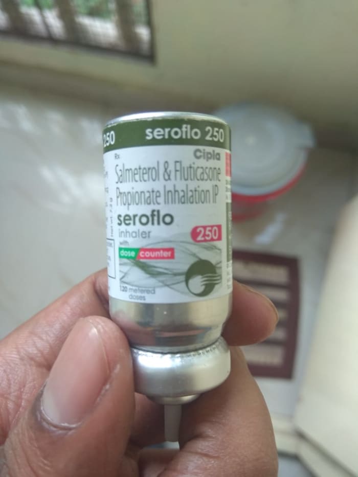 An Inhaler for controlling breathlessness. (But on prescription of qualified medical practitioner, only)