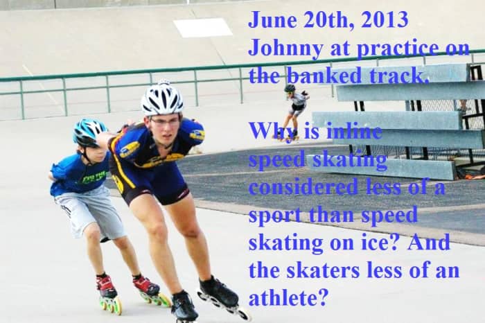 At the Colorado Springs, Olympic Center Johnny Shenko and his father Kevin are in Colorado Springs, Colorado, at the Olympic Training Center.