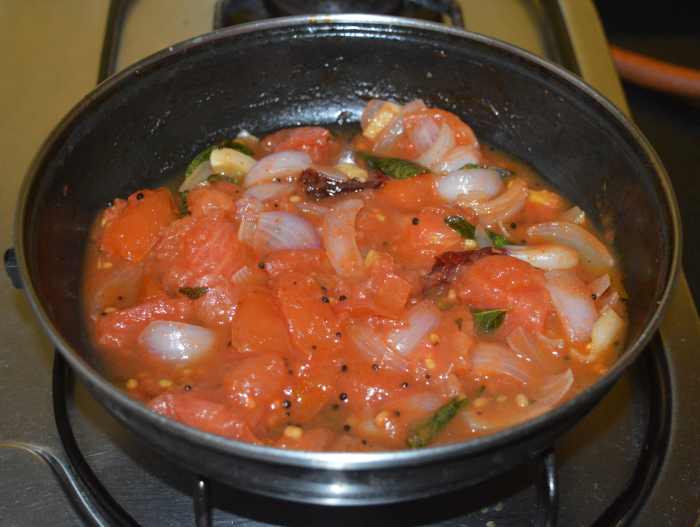 Allow the mixture to cool down.