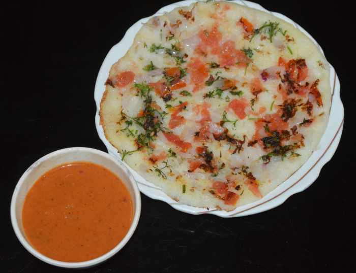 Serve with dosa, idli, or cooked rice. Enjoy the taste!