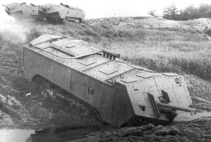 It is easy to see why French tanks initially ran into so many problems, with ungainly machines trying to negotiate such horrible terrain