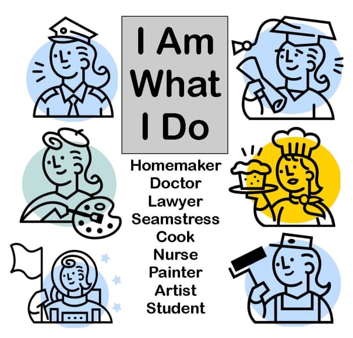 Basing our identity on what we do is unwise. Should something happen with our employment or career, we are lost.