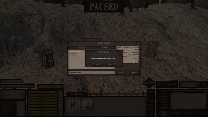 Don't forget to save crawl, I would hate for you to lose all that grinding progress.