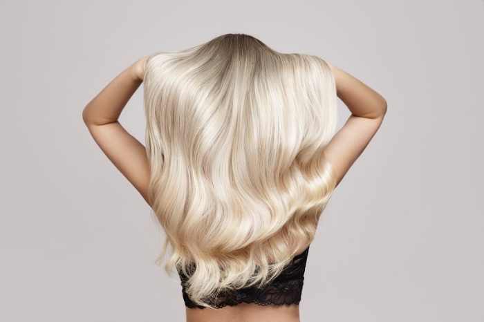 Look after dyed blonde hair to keep it healthy and beautiful.