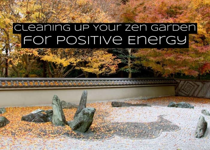 Cleaning a zen garden is important. You don't want your zen place to look neglected. A neglected zen space is a metaphor for a neglected spirit.