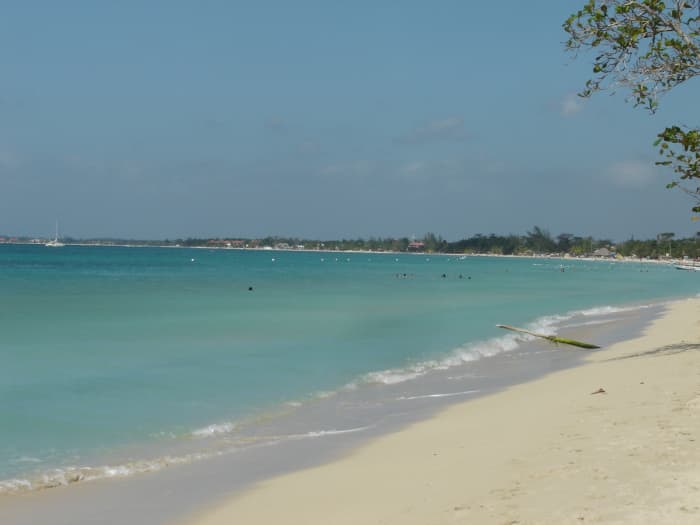 Negril Beach stretches and bends along the coast for miles. This is why beach lovers will love the town