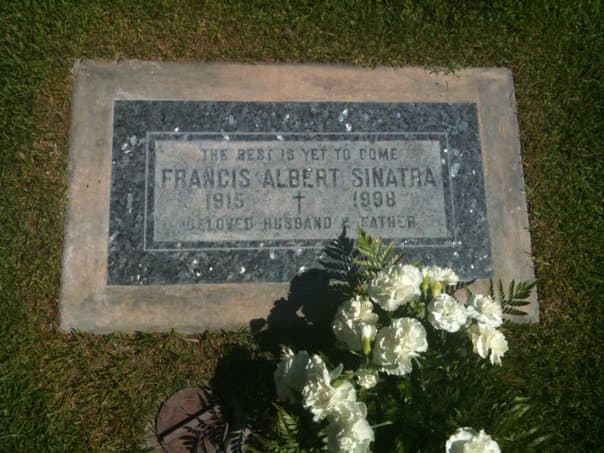 Frank Sinatra Gravestone at Desert Memorial Park in Cathedral City, California