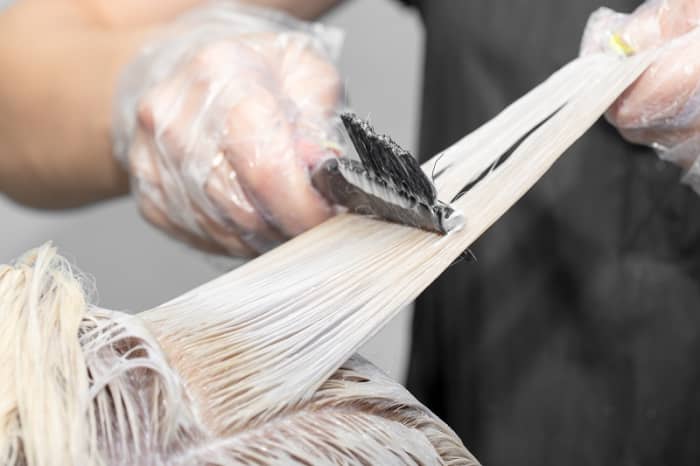 Sectioning your hair when bleaching is the easiest way to ensure even application and a perfect result.