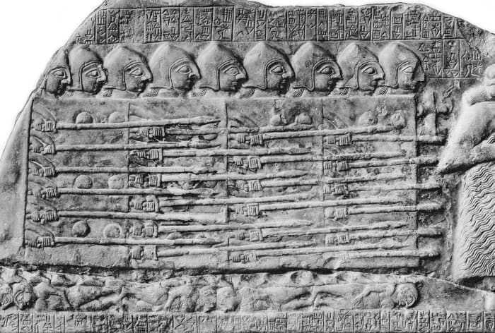fragment of the Stele of the Vultures