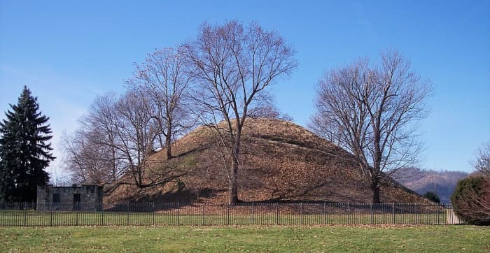 Grave Creek mound is one of the largest conical mounds in the United States. It was built by the Adena culture.