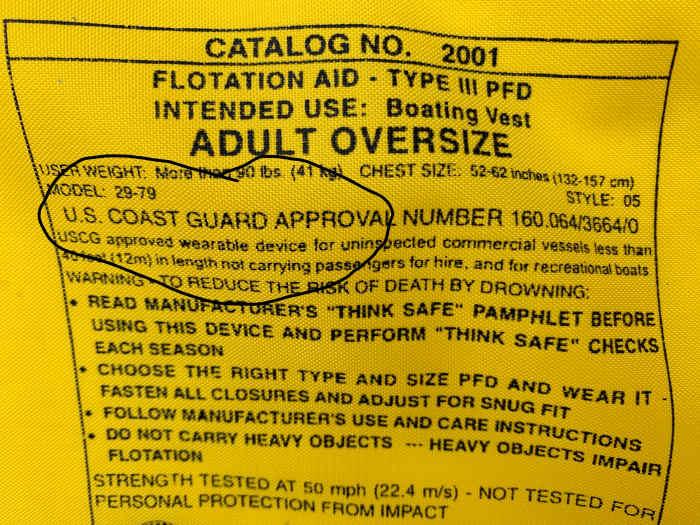 US Coast Guard Approved Personal Flotation Devices for Proper Water