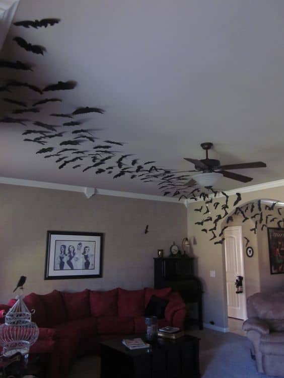 Cauldron of Bats (Fun Fact: "Cauldron" is one of the collective nouns used for a group of bats! You can also call them a colony, flock, cloud, or camp of bats.)