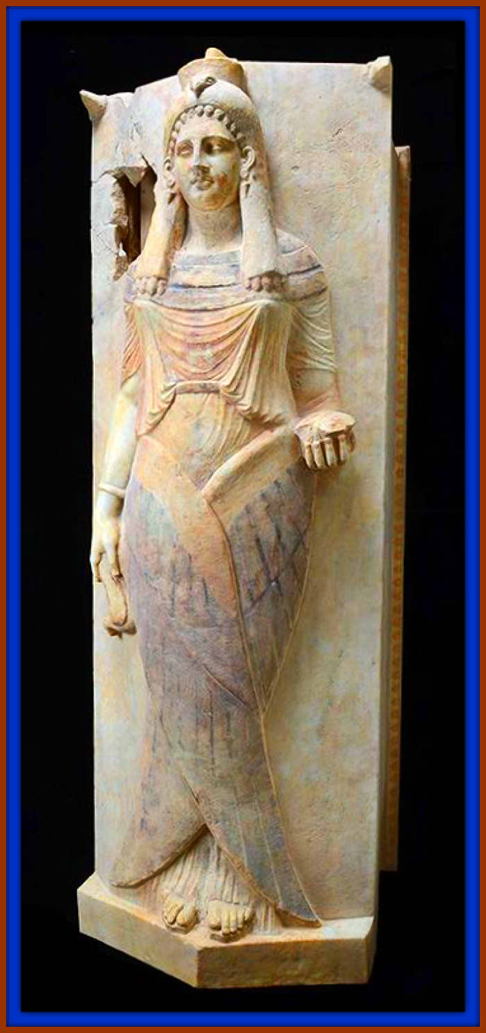 This Carthaginian Winged Lady, Sarcophagus Lid. Another treasure of the ancient Carthaginian civilization.