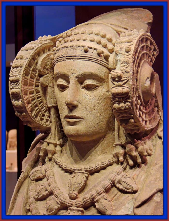 Carthaginian Colony Sculpture the Lady of Elche, many believe she is a representation of Tanit, the goddess of Carthage.