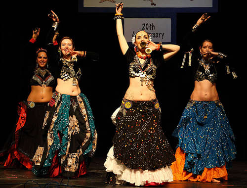 The tribal look is a little different from the other costumes. It's ethnic elements are earthier with colors that complement the folkloric flavor.