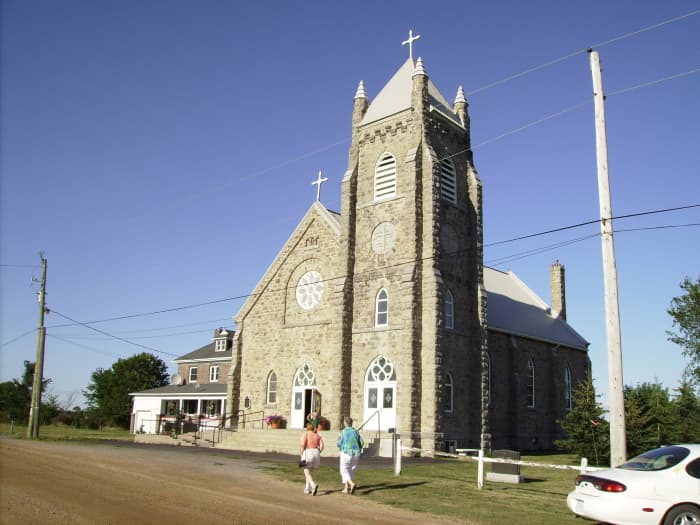 St. Patrick's Catholic Church outside of Landsdowne, Ontario, Canada where Daniel O'Connor and his family worshiped.