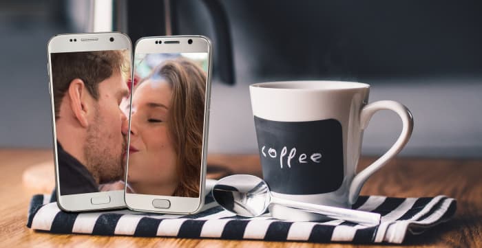 Sometimes it's easier to idealize the relationship when there is a phone screen (and a lot of physical distance) between you.