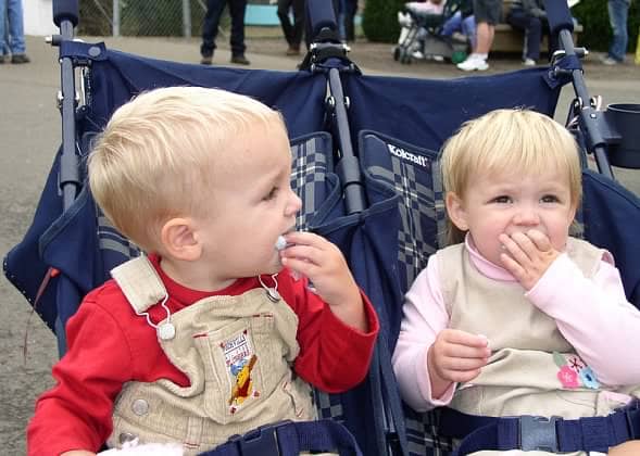 I never went anywhere without my double stroller when the twins were young: Walking helped me lose weight after pregnancy
