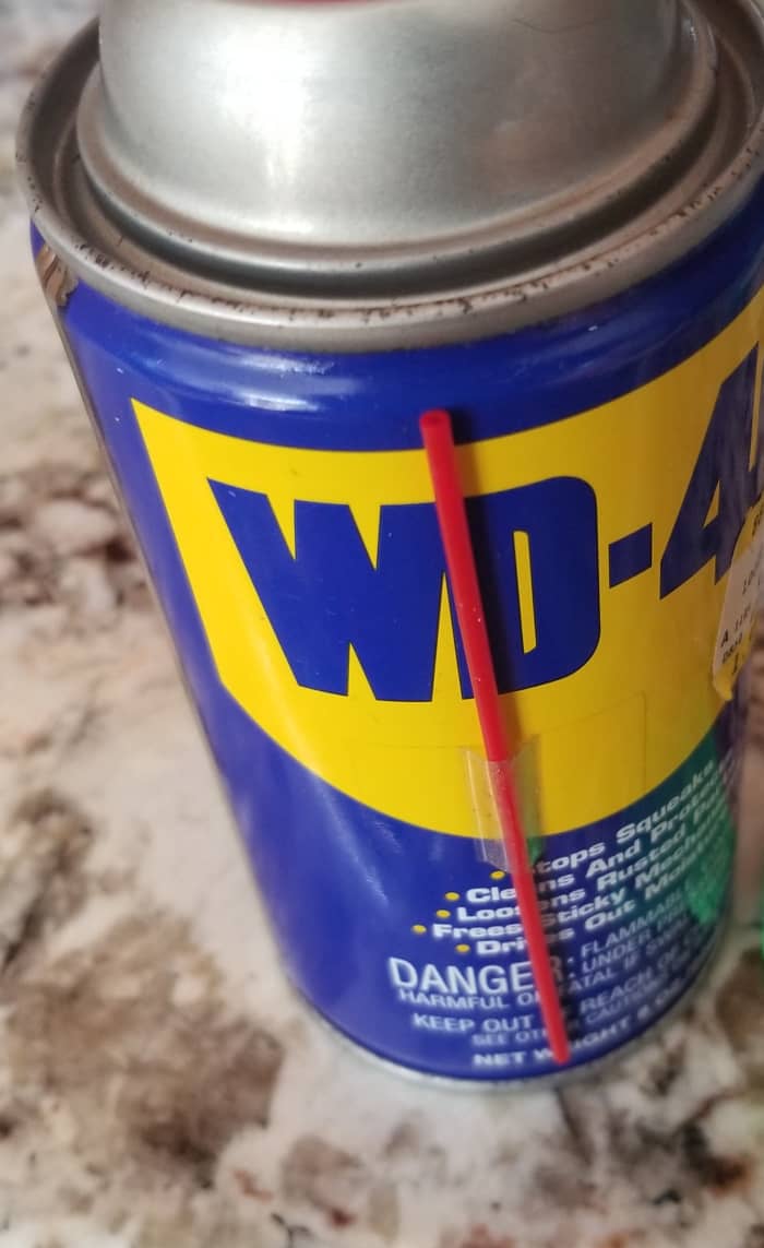 Although you may not think of it as a stainless steel cleaning agent, WD-40 can help make your stainless steel oven door shine.