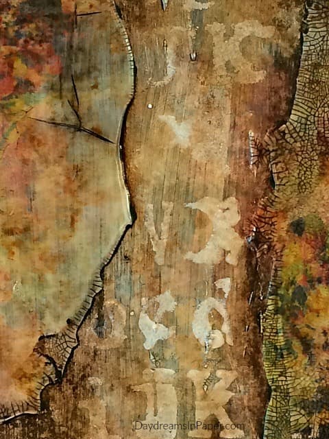 This technique would make a nice masculine card. Also, make a perfect technique for an artist trading card