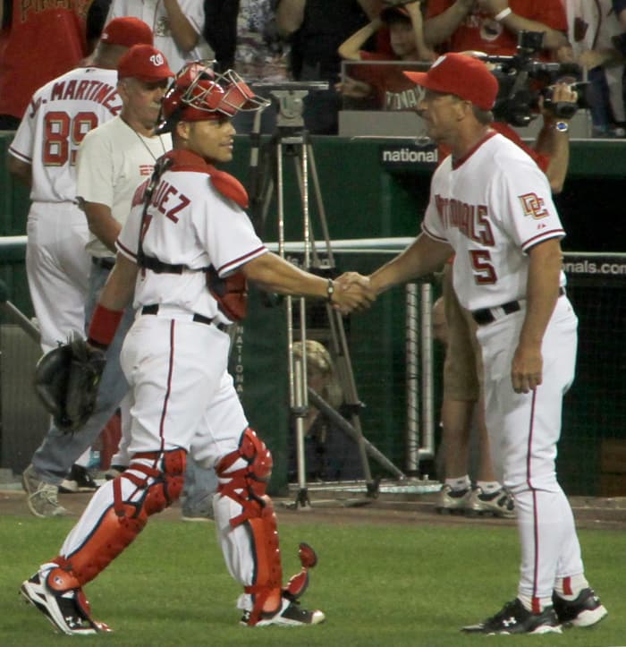 Ivan Rodriguez is most known for his time with the Texas Rangers, but spent his final two seasons with the Washington Nationals.