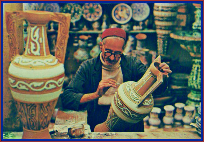 Look at the skill this man has, in the region where Ancient Carthage was located in North Africa they still make beautiful pottery. This region is now the nation of Tunisia is today …