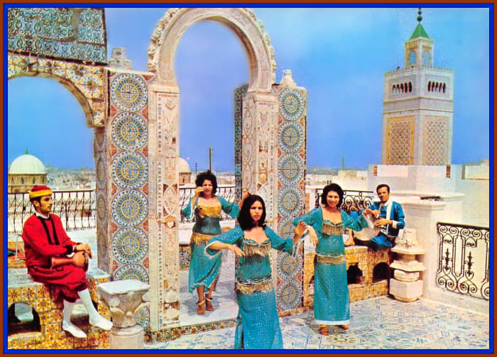 You can use your imagination and visualize how life must have been in ancient Carthage by observing the people who live in the region today. These women dancing, the attention to detail of the building around them probably mirrors the ancient ones.