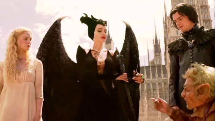 the little man also comes to Maleficent who had captured the two creatures.He frees her creatures and gives her the needle with which he spreads the curse.