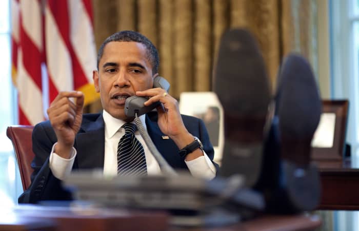 "Is there any way we can blame Bush for the economic numbers, even though I have been in office for five years?"