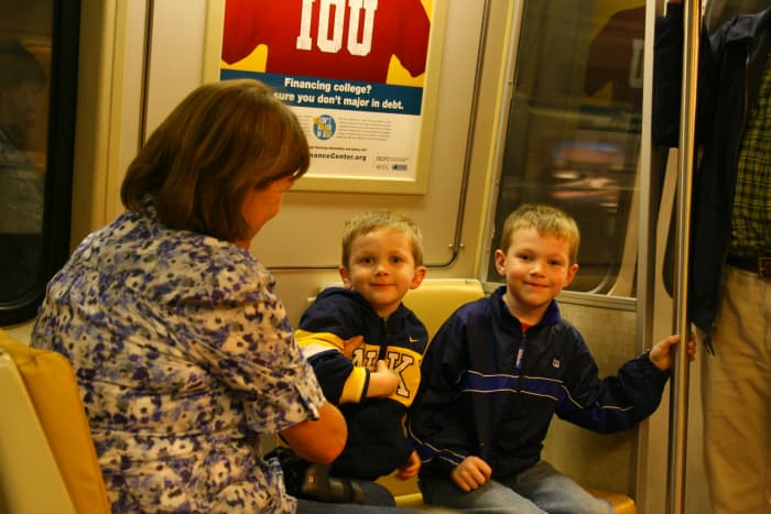 Riding the metro is a fun—and efficient—way to get around Washington, D.C. with kids.