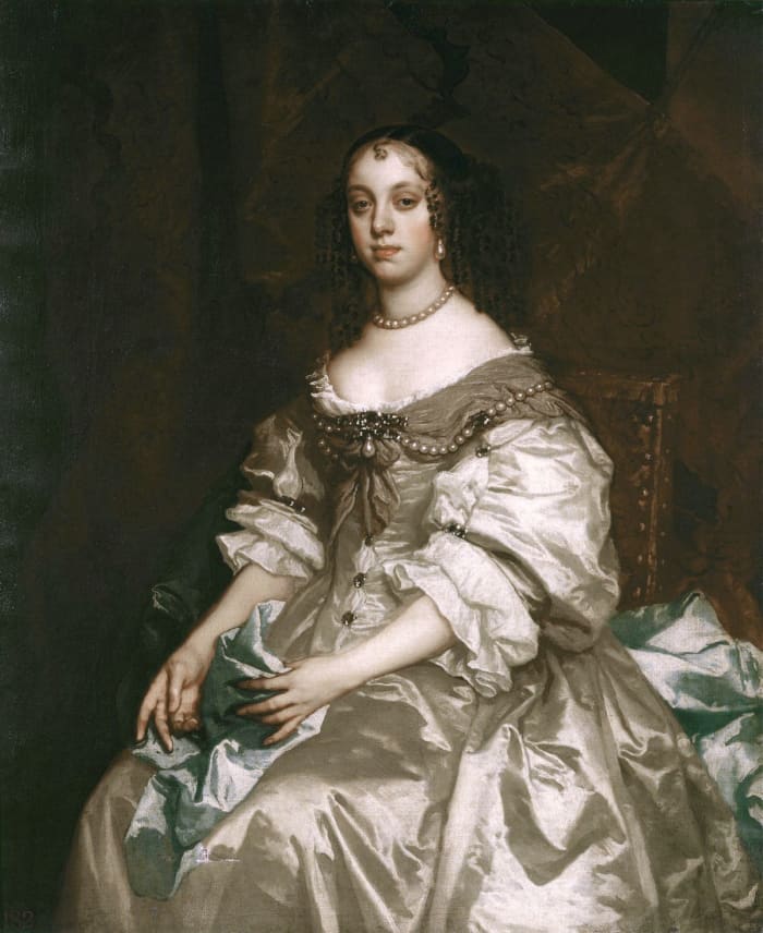Charles II had officially married Catherine of Braganza but it was an unhappy marriage due to the king's womanizing ways.