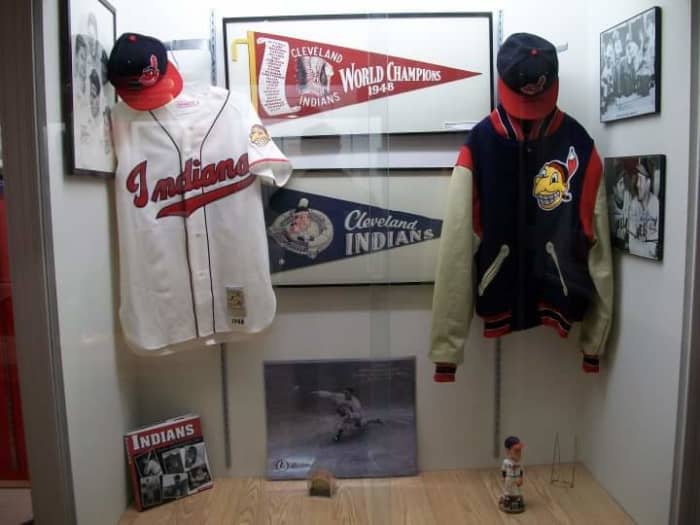 Though Bob Feller wasn't as dominating after the Cleveland Indians won the 1948 World Series (above is a display of championship memorabilia seen at the Bob Feller Museum), he had one last hurrah with a fine season in 1951.