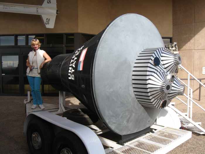 Mercury Space capsule of type that Astronaut Alan Shepard flew into space.
