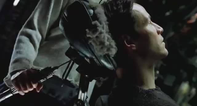 Courtesy of Warner Brothers. There is a similarity to this scene in 1999's The Matrix, where Neo learns kung fu by downloading the skills, and YouTube videos in that it is learning skills via digital means rather than personal ones.
