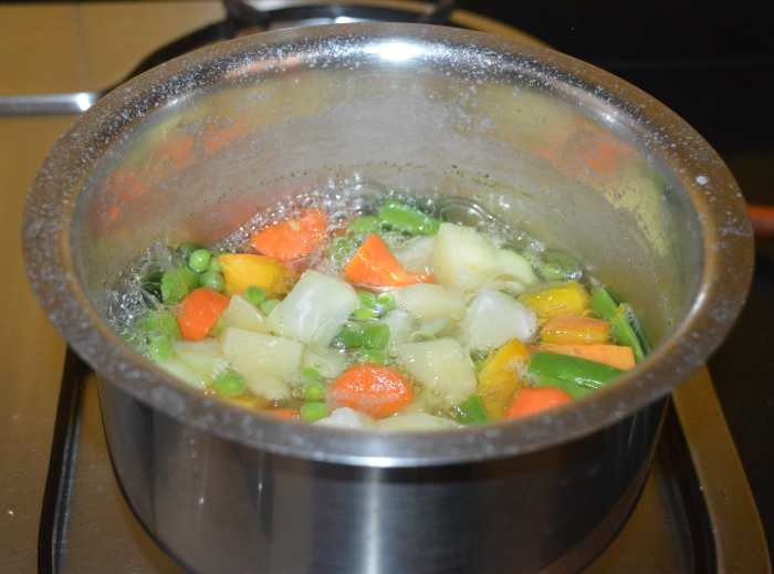 Cooked vegetables
