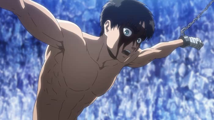 I don't which is kinkier out of context. Eren being chained up, or the fact that he was going to be eaten alive. Or maybe it's both...