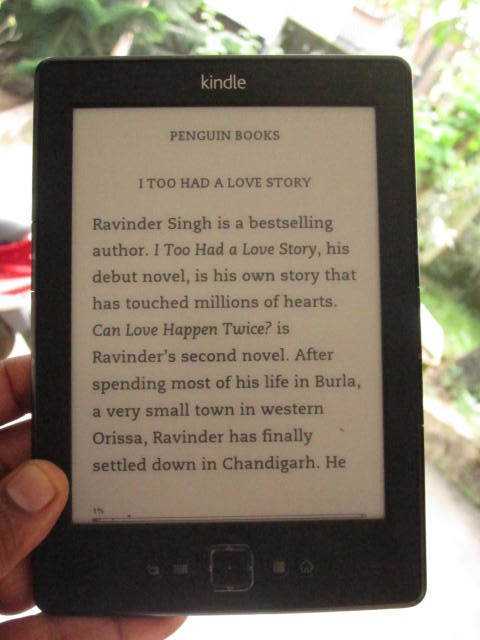 The downloaded copy of "I too had a love story", one of the the most popular novels published in India.