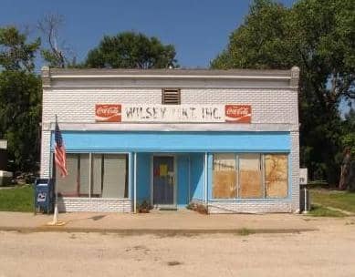 This is the old grocery store in Wilsey, KS. It sold mostly canned foods, dairy, eggs, some produce and a few other basics. Most people bought meat at the meat locker accross the street, so this store had a limited supply.