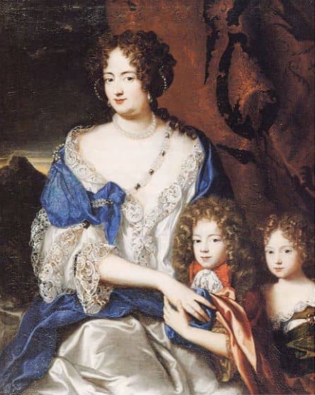 George I's wife Sophia Dorothea of Hanover with their two children, by Jacques Vaillant, ca. 1690–1691