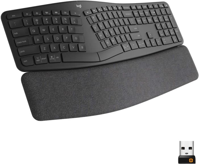 Logitech's Ergo K860 puts your health first with a form factor designed to reduce the strain on your hands and wrists.