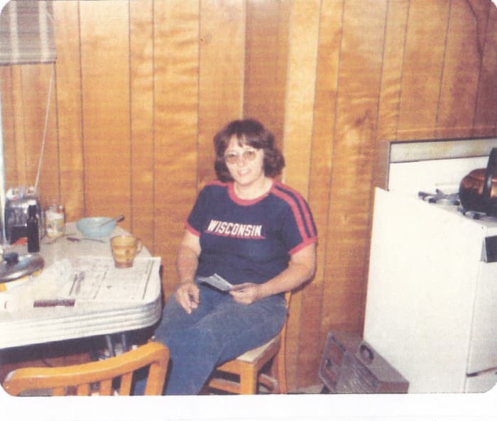 Patty had just received news of getting accepted into the University of Minnesota vet school. Picture taken in 1982