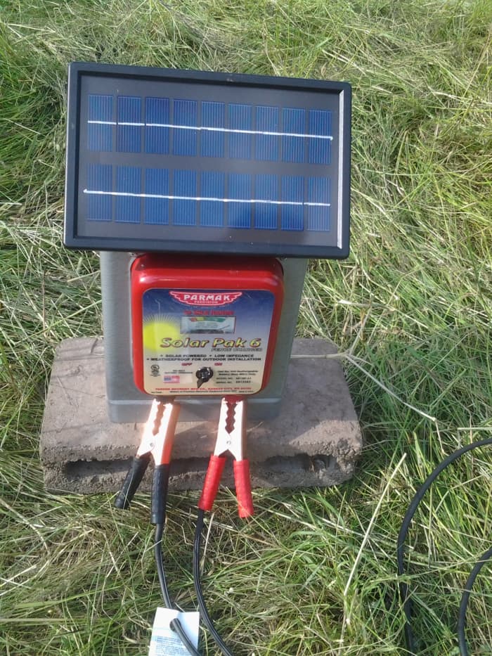 My fencer of choice: a low-impedance energizer will help ensure that tall grass and weeds don't ground out your fence.