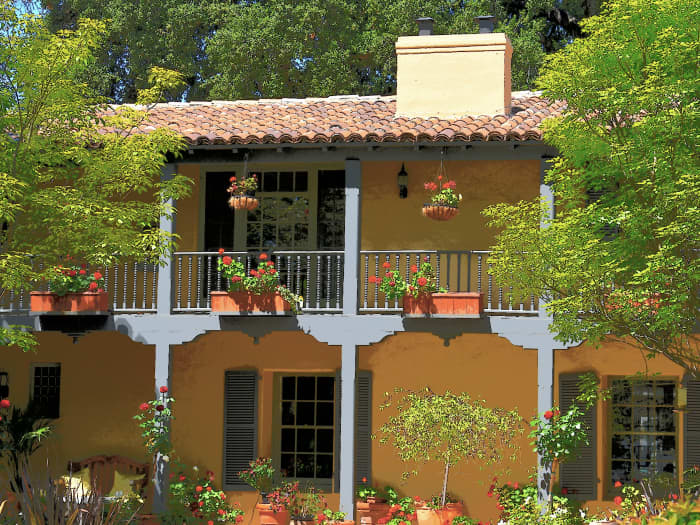 Plants can be hung from all kinds of balconies—house, apartment, condo, even the balcony of a hotel or office building. Hang them well, and they will bring pleasure both to you and to people walking by.