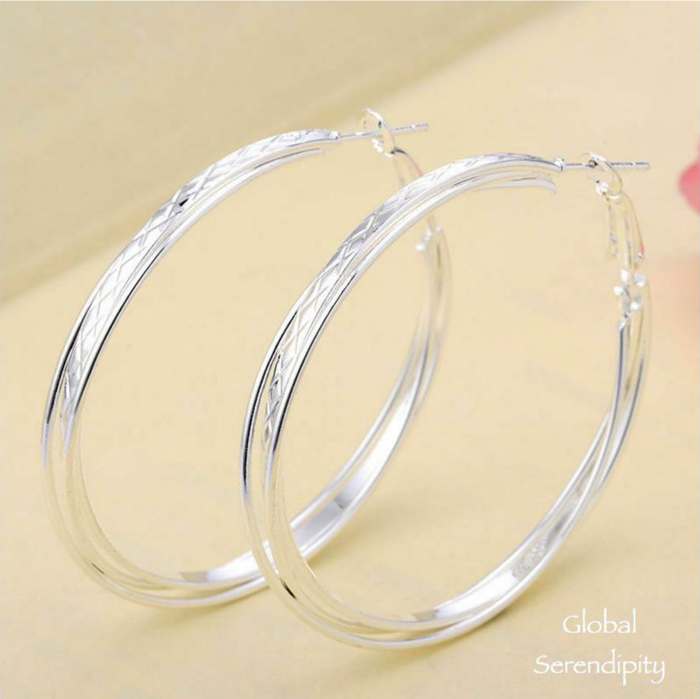 Trending 925 Silver Hoop Earrings