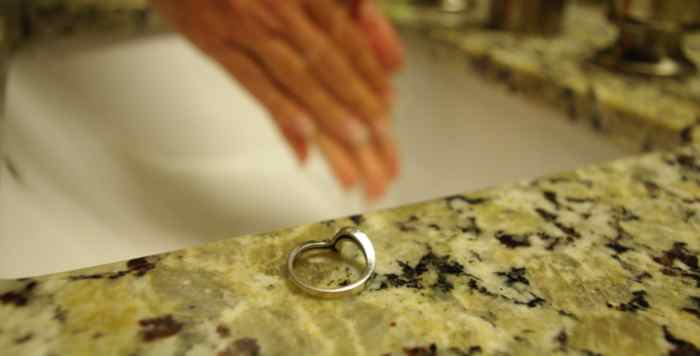 Remove silver jewelry before washing, showering, and swimming