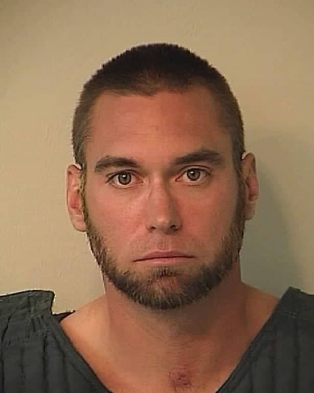 Brian Cooper arrest for first-degree intentional homicide for the murder of Alisha Bromfield and her unborn baby on august 18, 2012. Photo courtesy of Capital Gazette.